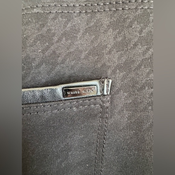 White House Black Market Textured Black Skinny Pants - Picture 6 of 11